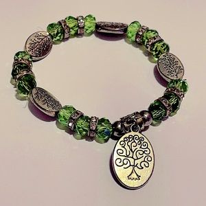 Tree of Life Stretchy Charm Bracelet (creates rainbows everywhere)